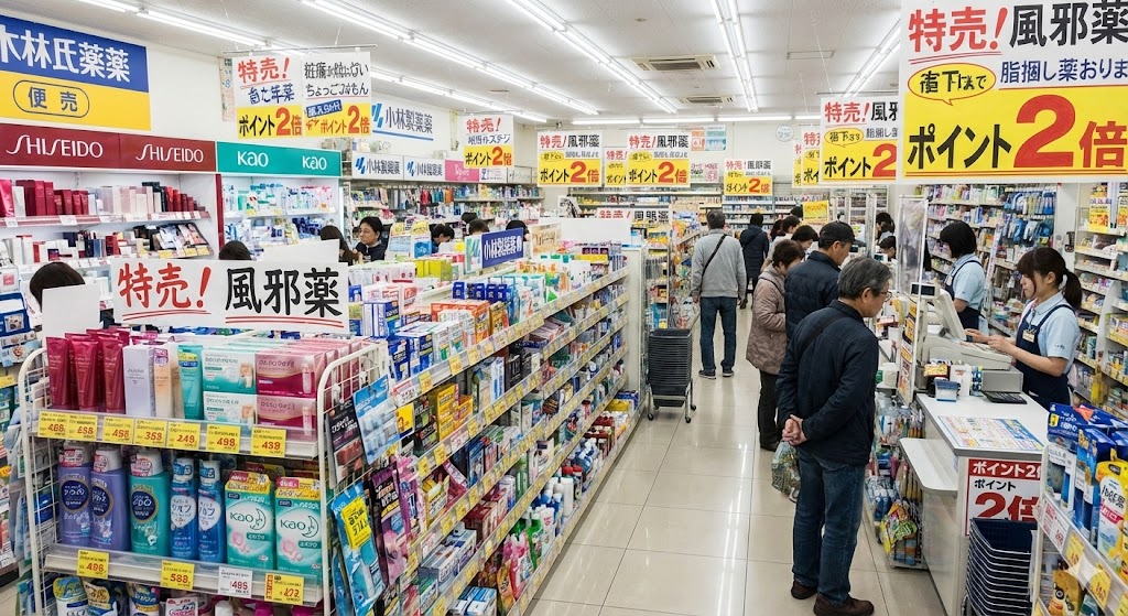 ドラッグストアー店内